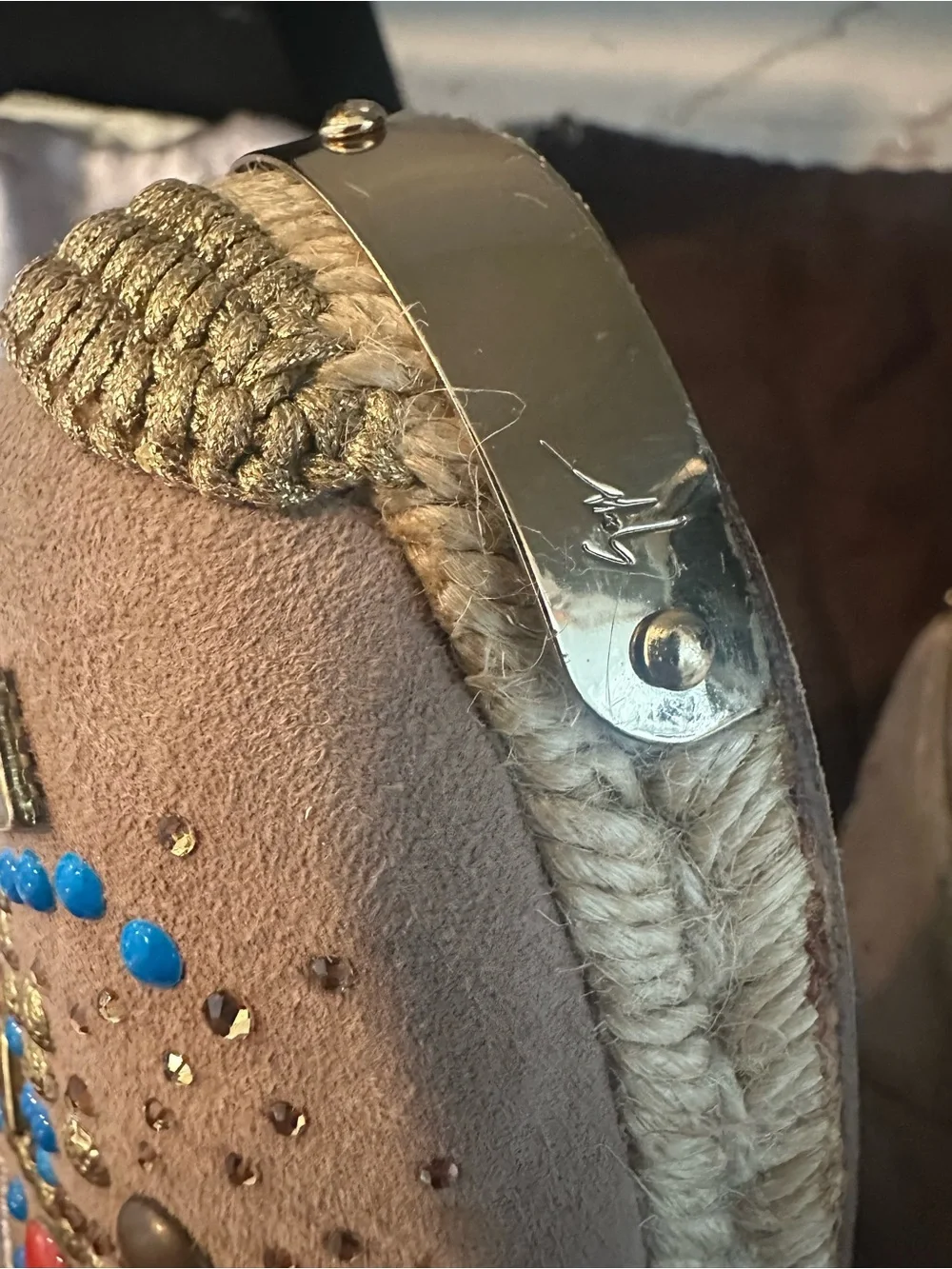 GIUSEPPE ZANOTTI SUEDE ESPADRILLES